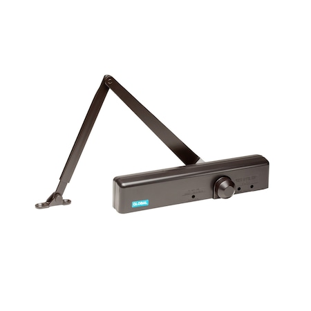 Global Door Controls Slimline Heavy Duty Commercial Grade 1 Door Closer in Duronodic - Sizes 1-6 TC4361-DU